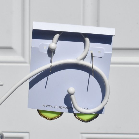 Kendra Scott | Neon Yellow Danielle Earrings - Picture 4 of 7